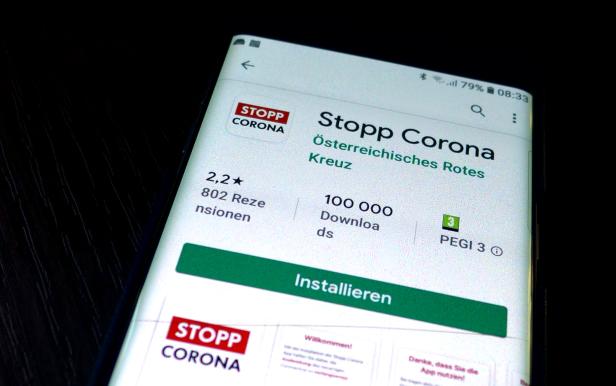 ++ THEMENBILD ++ CORONAVIRUS: "STOPP CORONA APP"