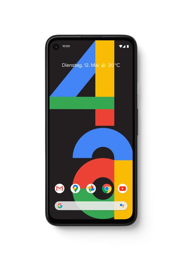 Ein Google Pixel Smartphone zeigt den Startbildschirm mit dem Datum Dienstag, 12. Mai und 20°C.