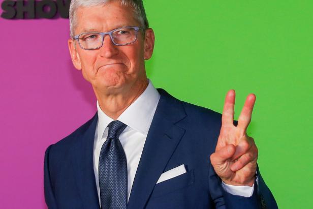 Apple CEO Cook arrives to the global premiere for Apple's "The Morning Show" at the Lincoln Center in the Manhattan borough of New York