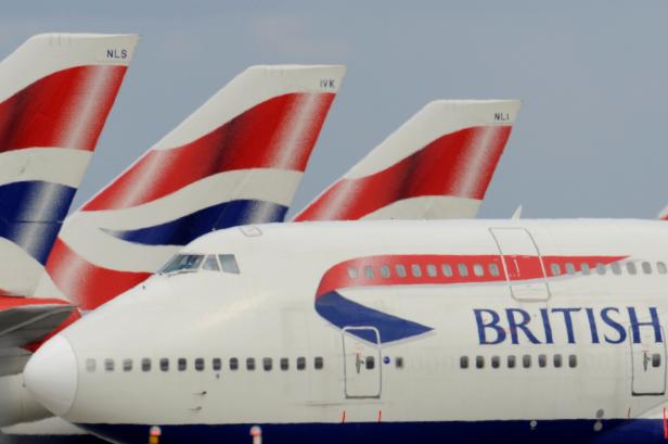 FILE PHOTO: British Airways aircraft at Heathrow Airport in west London