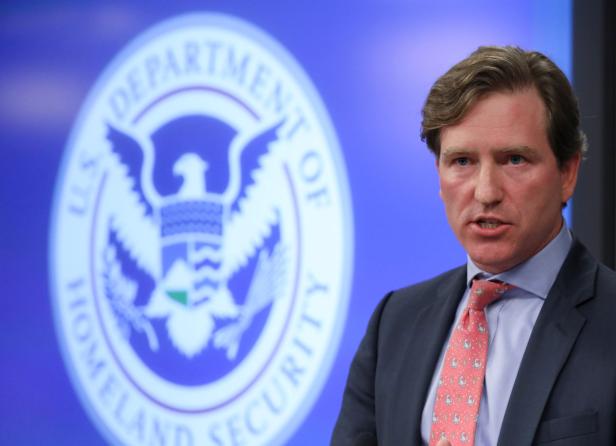 FILE PHOTO - U.S. Department of Homeland Security Under Secretary Chris Krebs speaks to reporters at the DHS Election Operations Center and National Cybersecurity and Communications Integration Center (NCCIC) in Arlington