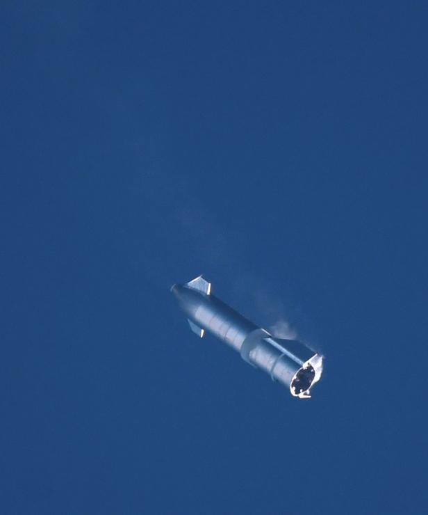 SpaceX launches its first super heavy-lift Starship SN8 rocket during a test from their facility in Boca Chica,Texas