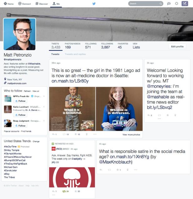 Twitter im Facebook-Look