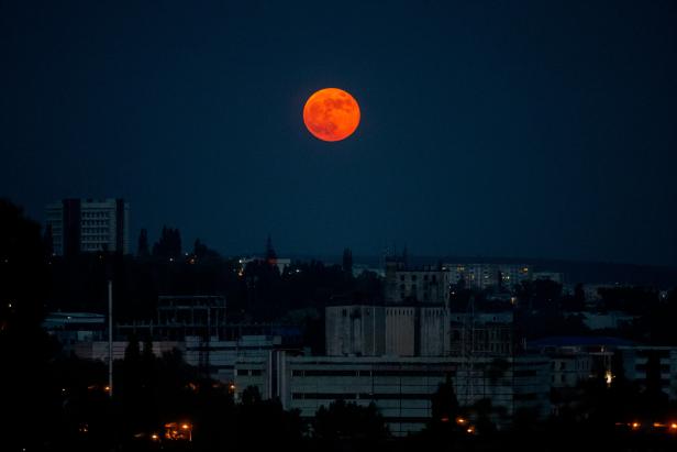 Supermoon in Moldova