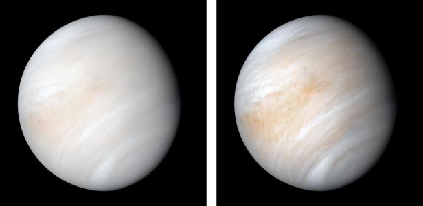 FILE PHOTO: The planet Venus is seen in this photograph taken by NASA's Mariner 10 spacecraft