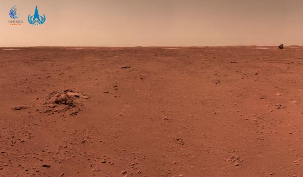 Handout image of Mars by Chinese rover Zhurong