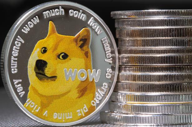 Dogecoin-Münze