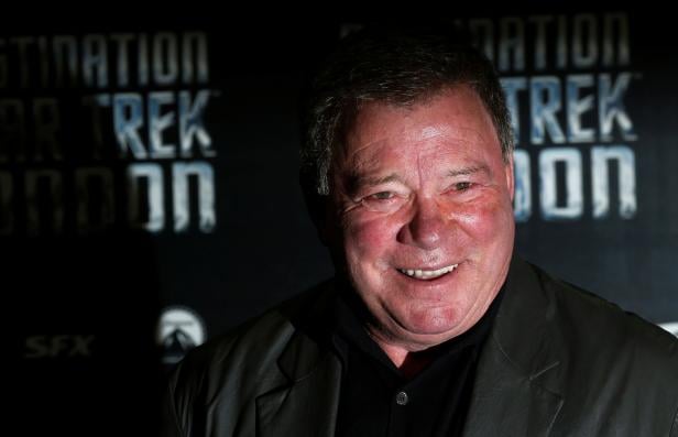 FILE PHOTO: Shatner who plays Captain James T. Kirk in the original version of Star Trek arrives at the Destination Star Trek London event