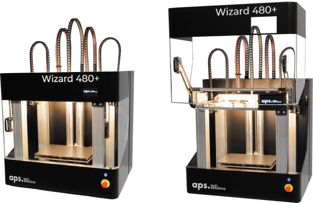 Der 3D-Drucker Wizard 480+ ist in etwa so groß wie eine Kühltruhe