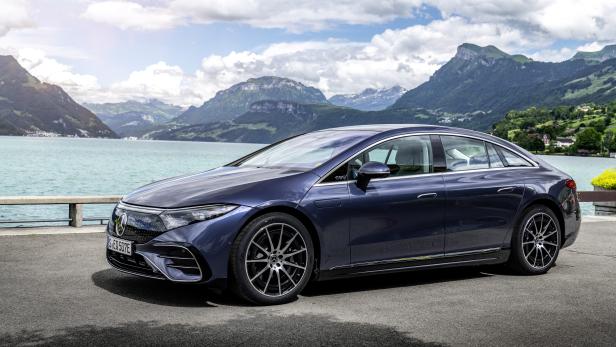 Der neue EQS von Mercedes-EQ: Pressetestfahrt, Schweiz 2021