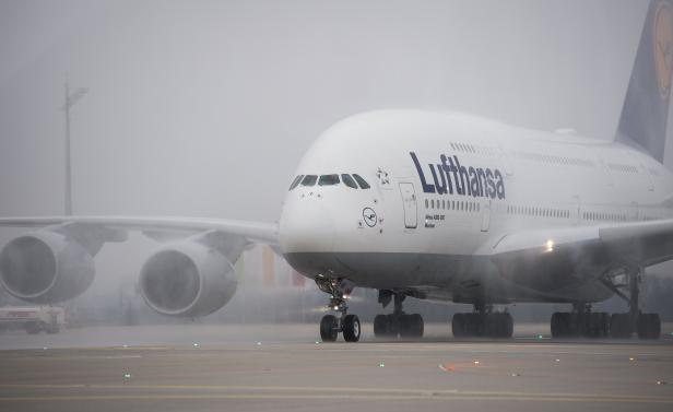 Airbus A380 stationed in Munich