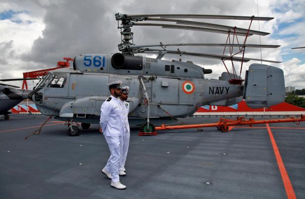 Commissioning ceremony of India's first home-built aircraft carrier INS Vikrant, in Kochi