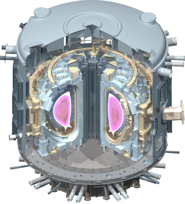 Computergrafik des internationalen Experimentalreaktors ITER.