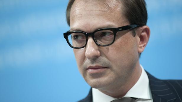 German Transport Minister Alexander Dobrindt prese