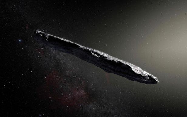 Mysteriöse dunkle Kometen geben NASA Rätsel auf (im Bild: Oumuamua).