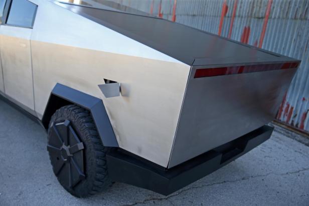 Tesla Cybertruck replica is seen in Mostar