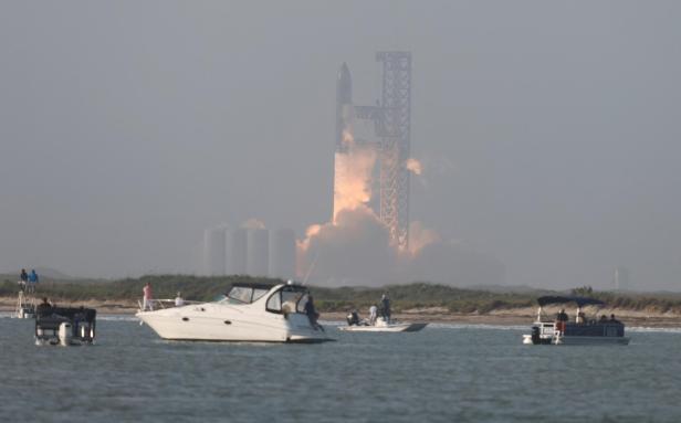 SpaceX Starship launches from Boca Chica near Brownsville