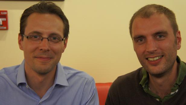 Kandler und Wiedemair bei ihrem ersten Silicon Valley-Aufenthalt im Jahr 2011