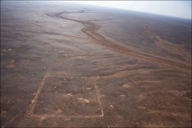 Bird's-eye view of the Roman camp.