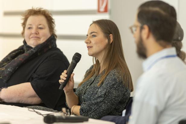 IT-Sicherheitsforscherin Katharina Krombholz bei der IT-S NOW Konferenz