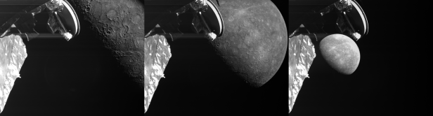 Bilder des Merkur von BepiColombo