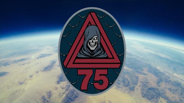 Das Logo des 75th Intelligence, Surveillance and Reconnaissance Squadron.