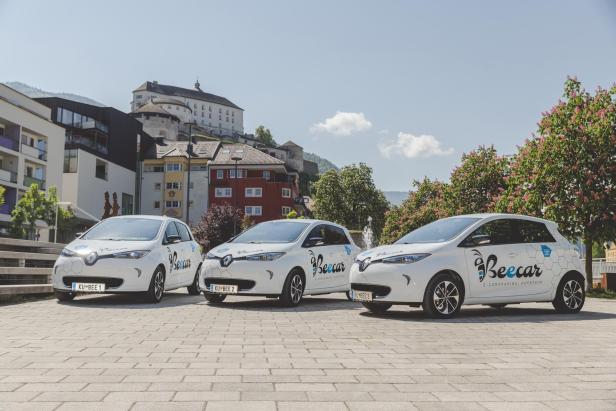 Der Carsharing-Dienst Beecar versorgt Nutzer*innen in Kufstein und Umgebung