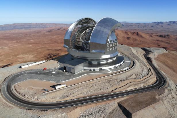 So wird das fertige Extremly Large Telescope (ELT) aussehen