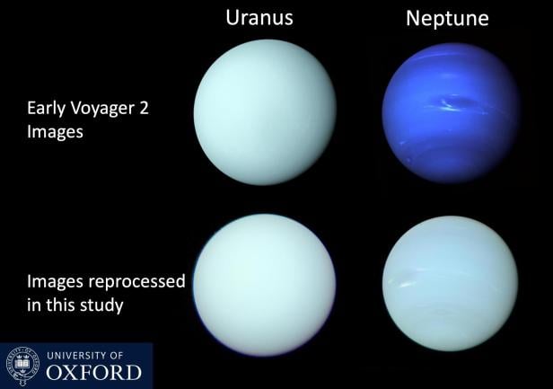 Die wahren Farbtöne von Uranus und Neptun