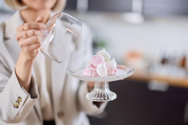 Meringues die mit Bioalbumen gemacht wurden