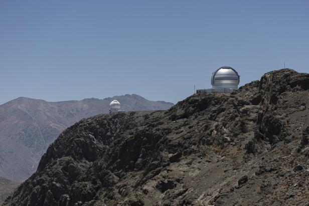 Pachon and Tololo, the Chilean hills with astronomical observatories telescopes in the southern hemisphere