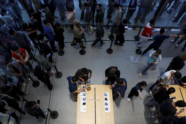 Apple's iPhone 16 series smartphones go on sale in Beijing