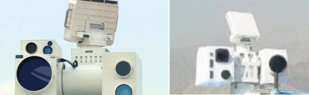 Links Silent Hunter, rechts die Laserwaffe im Iran