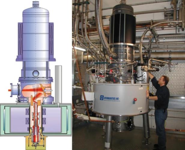 Ein aktuelles Gyrotron mit 1-MW-Leistung für Wendelstein 7-X