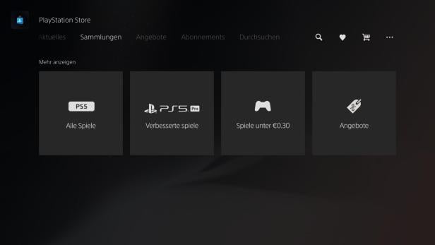 Im PS Store gibt es eine eigene Collection für PS5 Pro Enhanced-Spiele