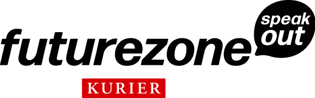 Logo KURIER futurezone SPEAK OUT