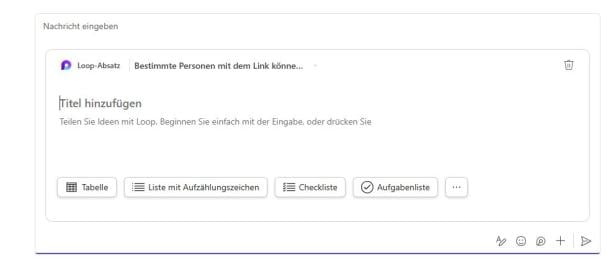 Loop-Komponenten nutzen für mehr Struktur Loop-Komponenten nutzen für mehr Struktur