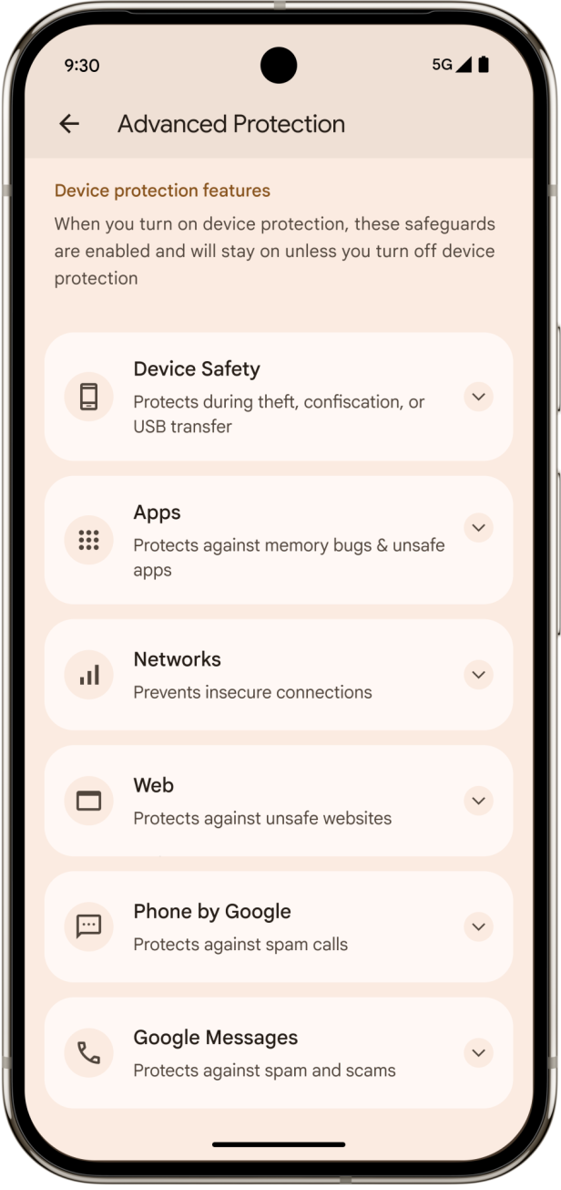 Google Advanced Protection Einstellungen