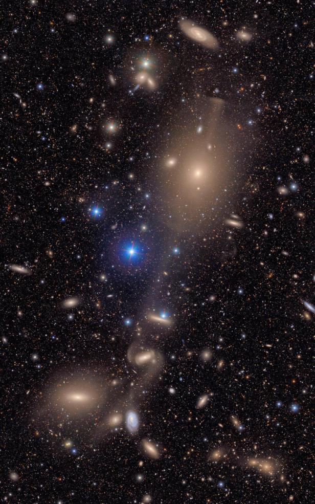 Ein Teil des Virgo-Galaxienhaufens
