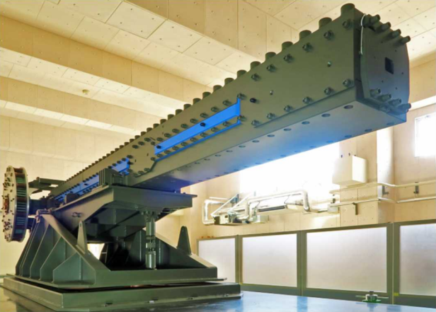 Ein älterer Railgun-Prototyp im Kaliber 40 mm Ein älterer Railgun-Prototyp im Kaliber 40 mm
