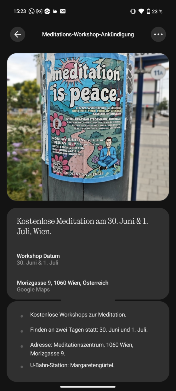 Das ist besonders nützlich, wenn man etwa kein Englisch spricht.