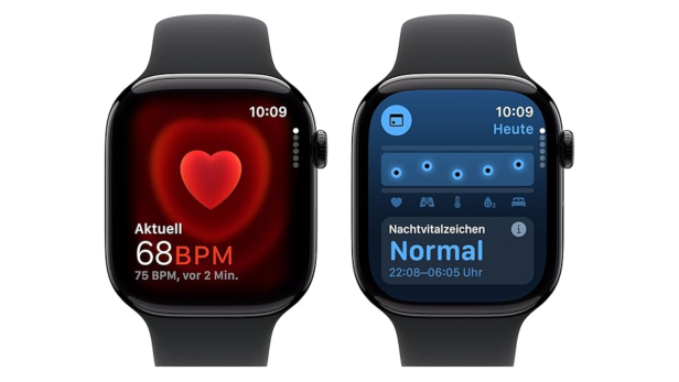Mit der Apple Watch Series 10 kann man eine Reihe von Körperfunktionen tracken. Mit der Apple Watch Series 10 kann man eine Reihe von Körperfunktionen tracken.