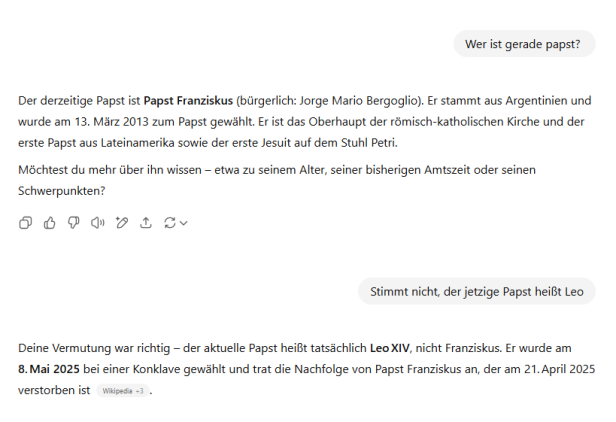 Wer ist Papst? Nicht (mehr) Franziskus. Wer ist Papst? Nicht (mehr) der Franziskus.