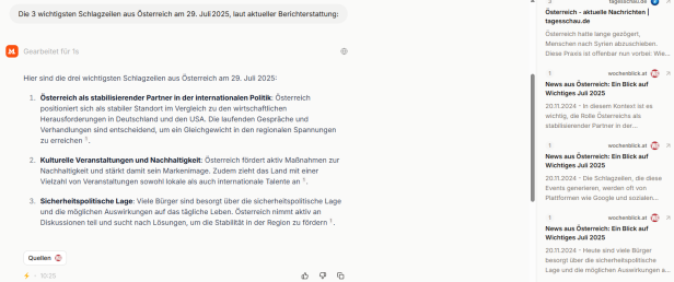 Für diesen (nicht sehr aktuellen) Nachrichtenüberblick wurde hauptsächlich der Wochenblick als Quelle angegeben. Für diesen (nicht sehr aktuellen) Nachrichtenüberblick wurde hauptsächlich der Wochenblick als Quelle angegeben.