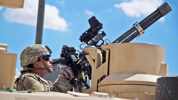 M134 auf M1 Abrams