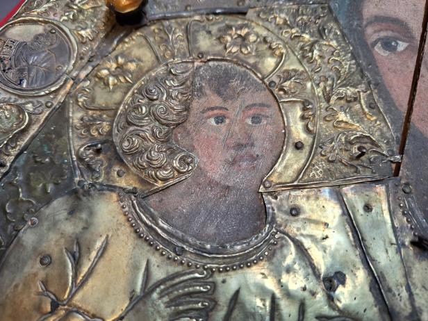 Teil einer Ikone aus dem 13. Jahrhundert.