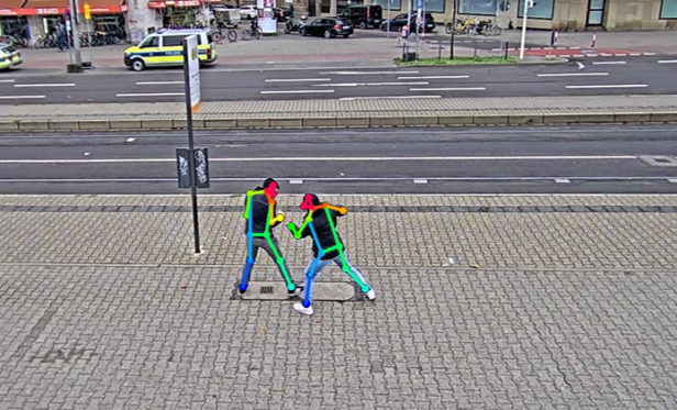 Die KI erkennt einen Kampf.