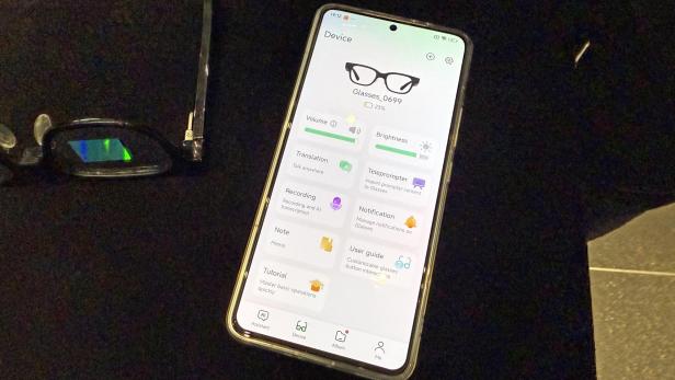 Die App für die Rokid Glasses.