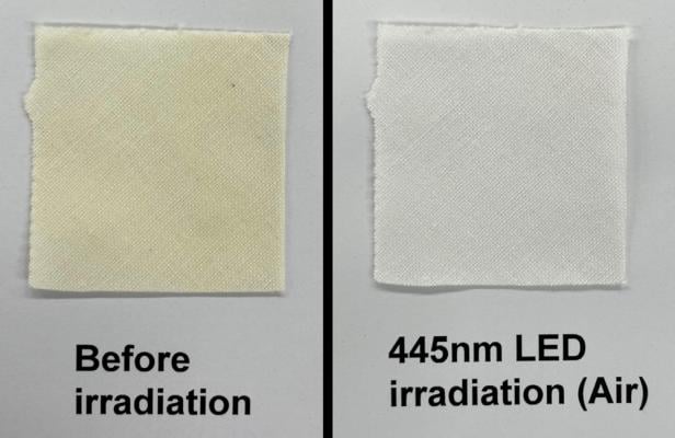 Vor der Bestrahlung (links) und nachher (rechts).