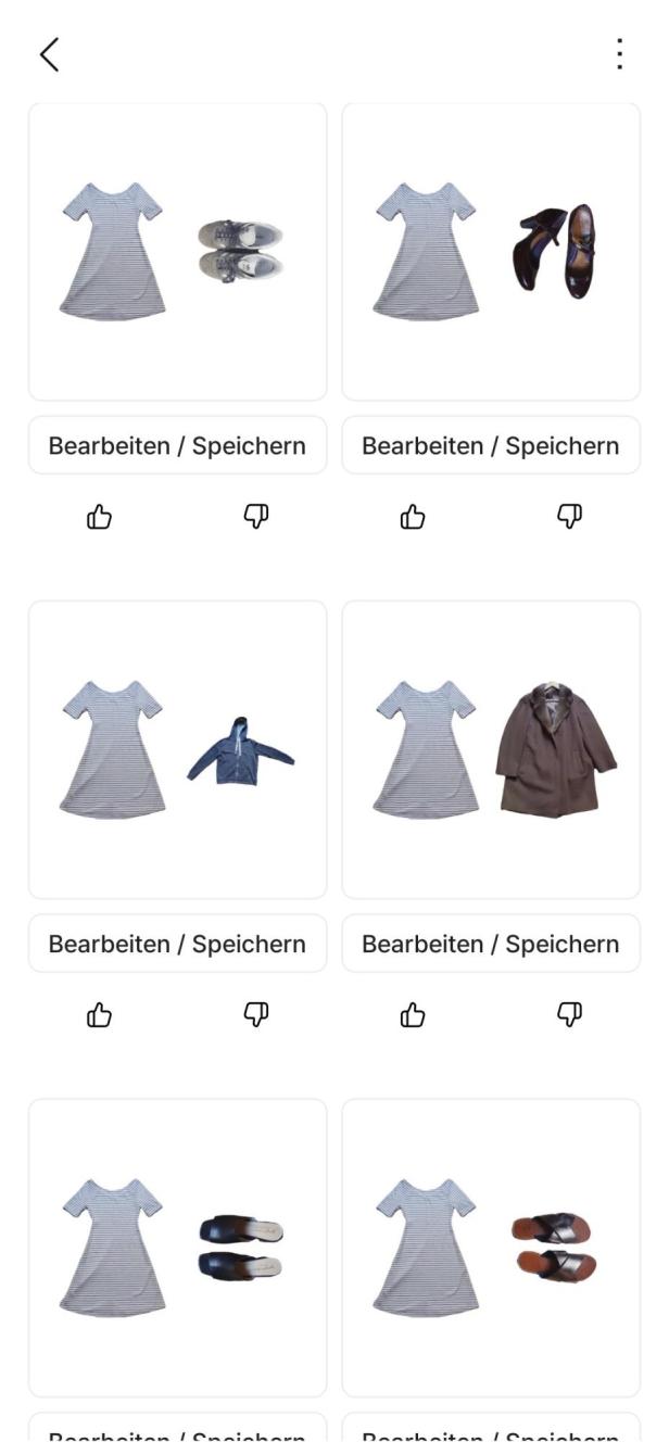 Outfitvorschläge von Acloset.